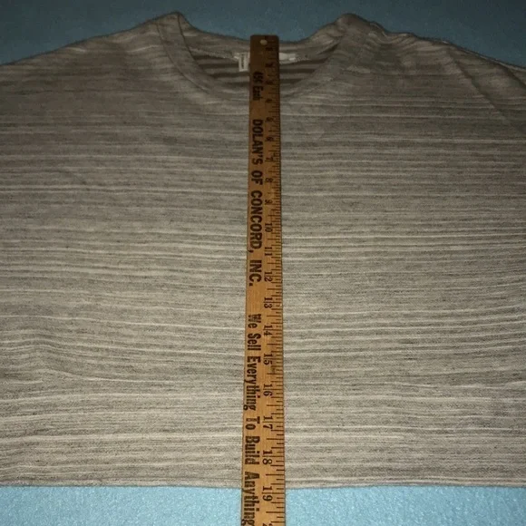 DEREK LAM 10 CROSBY gray short sleeve crop zipper sides heavyweight NEW size M - Picture 7 of 9